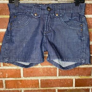 James Jeans Dry Aged Denim Shorts Size 23